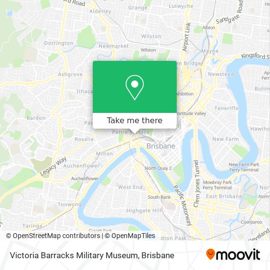 Victoria Barracks Military Museum map