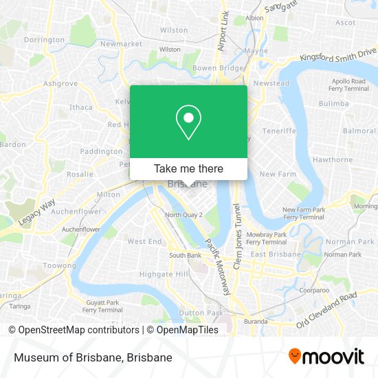 Museum of Brisbane map