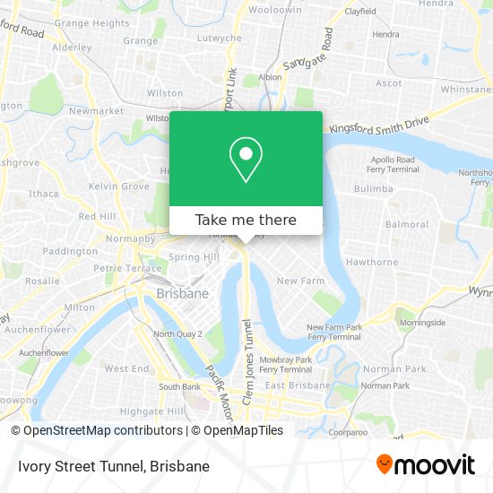Ivory Street Tunnel map