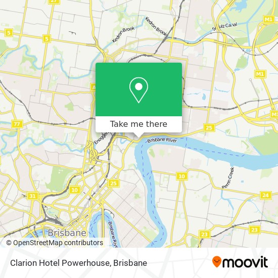 Clarion Hotel Powerhouse map