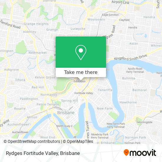 Rydges Fortitude Valley map