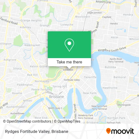 Rydges Fortitude Valley map