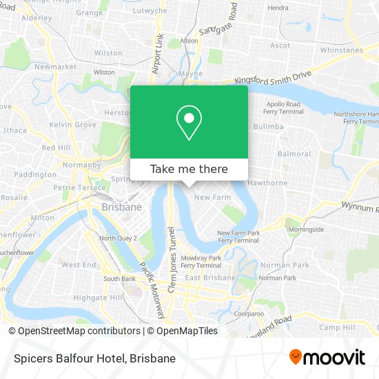 Spicers Balfour Hotel map