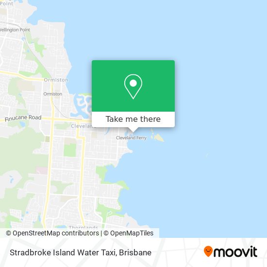 Stradbroke Island Water Taxi map