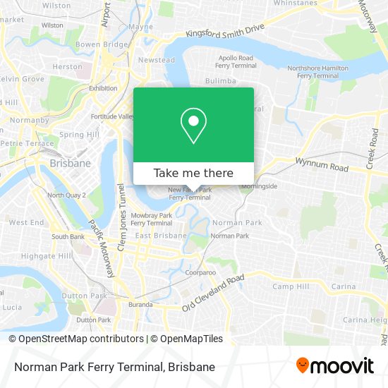 Norman Park Ferry Terminal map