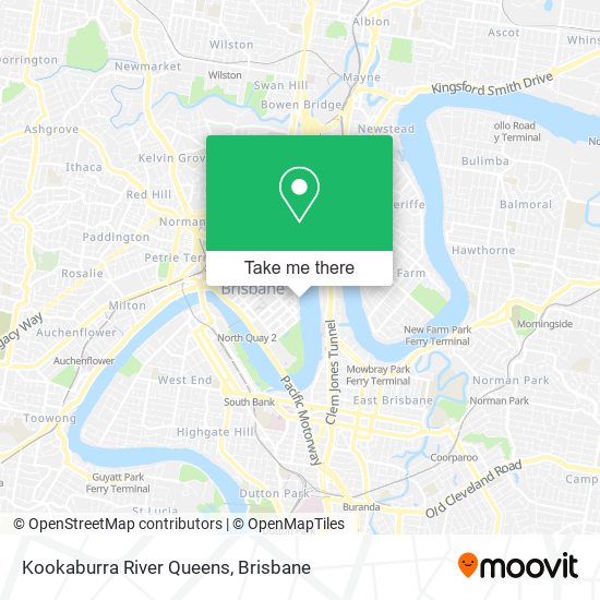 Kookaburra River Queens map