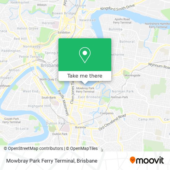 Mapa Mowbray Park Ferry Terminal