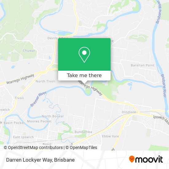 Darren Lockyer Way map
