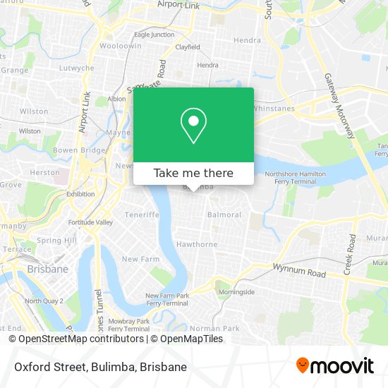 Oxford Street, Bulimba map