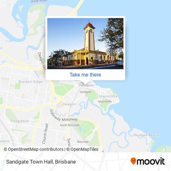 Sandgate Town Hall map