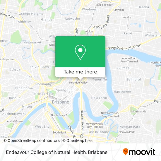 Mapa Endeavour College of Natural Health