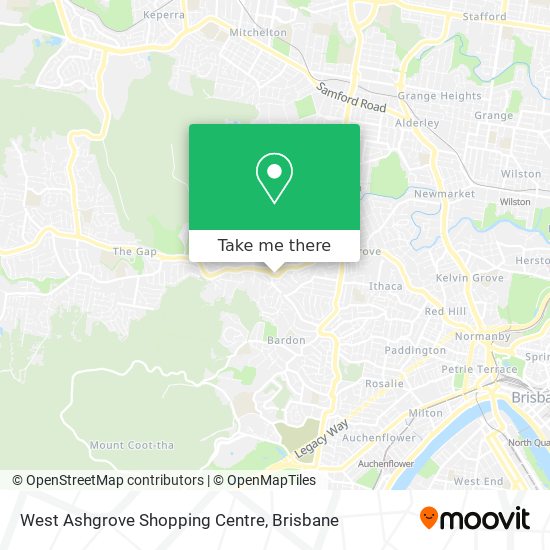 West Ashgrove Shopping Centre map