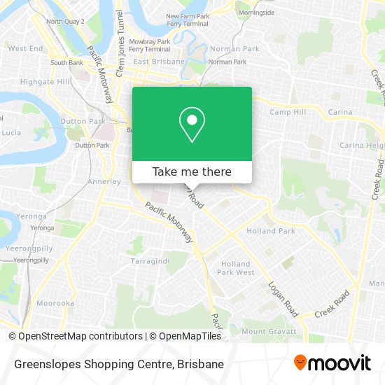 Mapa Greenslopes Shopping Centre