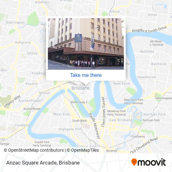 Anzac Square Arcade map