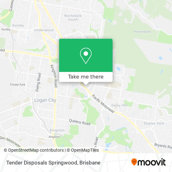 Tender Disposals Springwood map