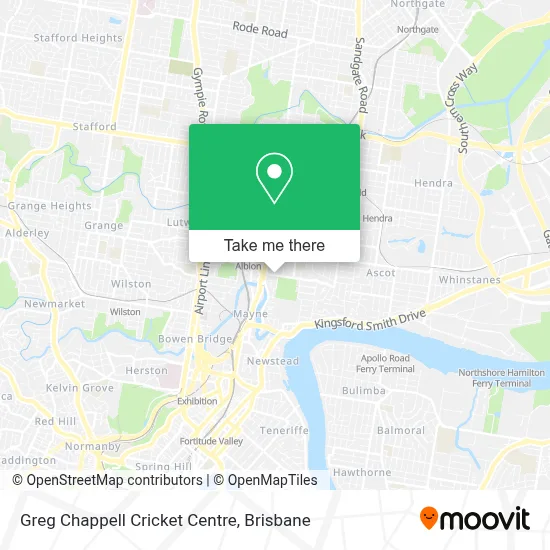 Mapa Greg Chappell Cricket Centre