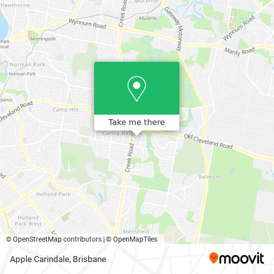 Apple Carindale map