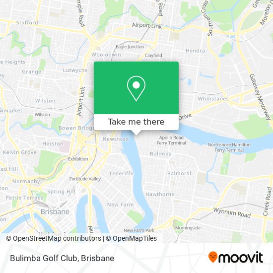 Bulimba Golf Club map