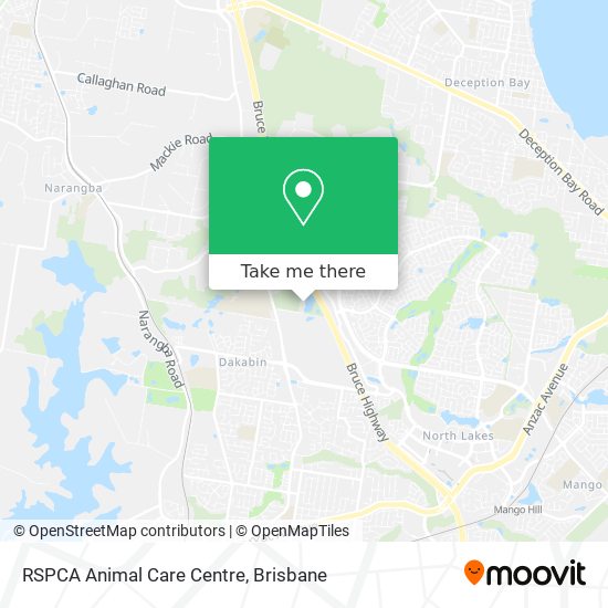 RSPCA Animal Care Centre map