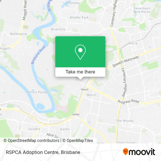 RSPCA Adoption Centre map