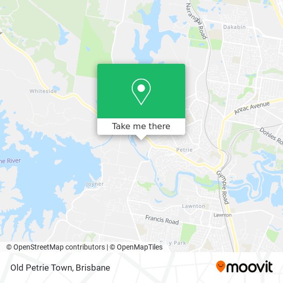 Old Petrie Town map
