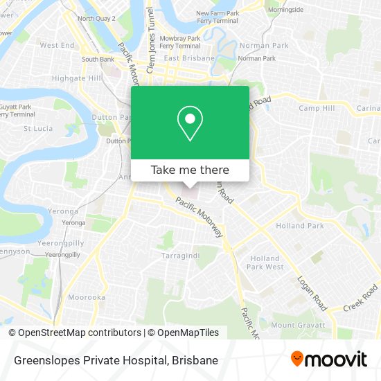 Greenslopes Private Hospital map