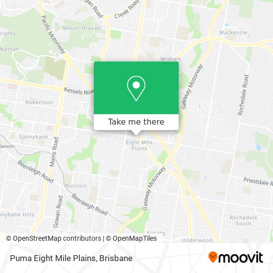 Puma Eight Mile Plains map
