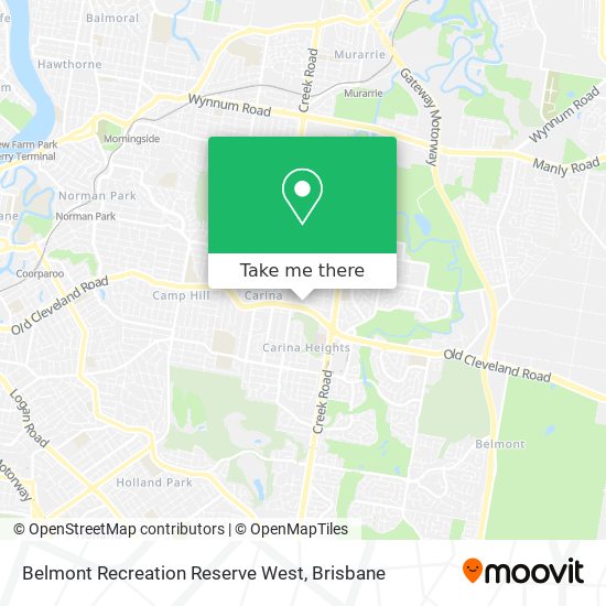 Belmont Recreation Reserve West map