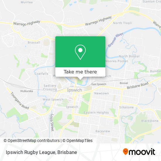 Ipswich Rugby League map