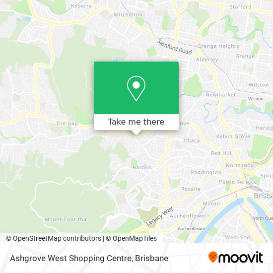 Ashgrove West Shopping Centre map