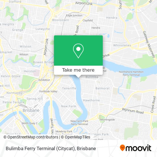 Bulimba Ferry Terminal (Citycat) map