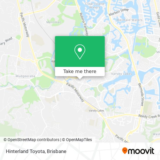 Hinterland Toyota map