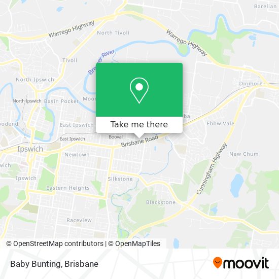 Baby Bunting map