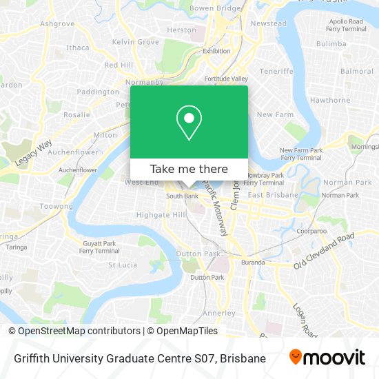 Griffith University Graduate Centre S07 map