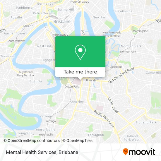 Mental Health Services map