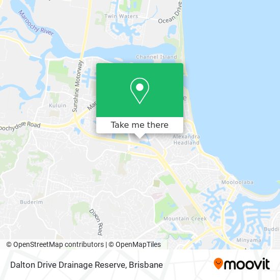 Dalton Drive Drainage Reserve map