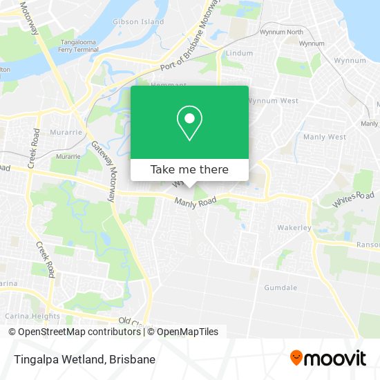Tingalpa Wetland map