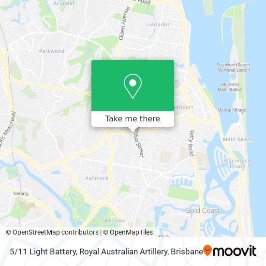 5 / 11 Light Battery, Royal Australian Artillery map