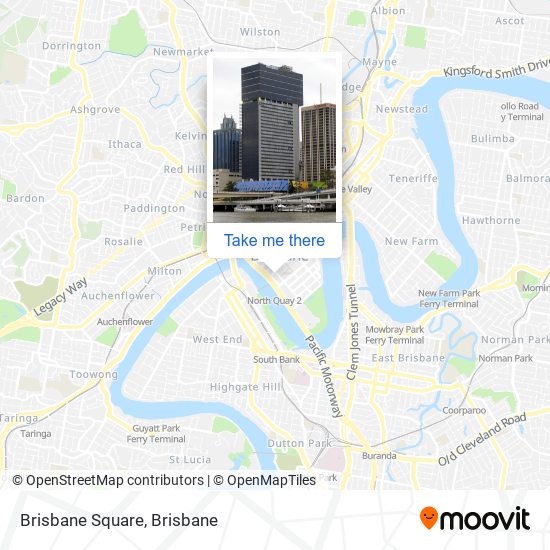 Mapa Brisbane Square