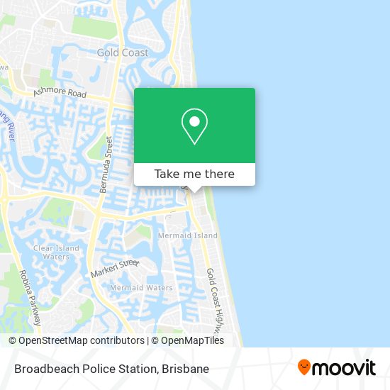 Broadbeach Police Station map