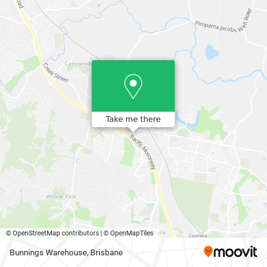 Bunnings Warehouse map