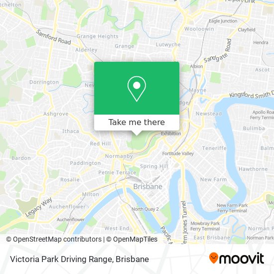Victoria Park Driving Range map