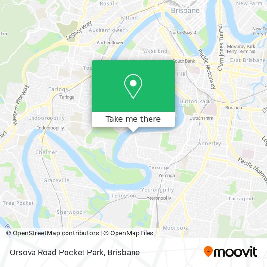 Orsova Road Pocket Park map