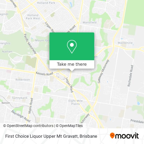 First Choice Liquor Upper Mt Gravatt map