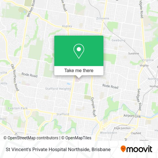 How to get to St Vincent's Private Hospital Northside in Chermside by Bus, Train or Ferry? How to get to St Vincent's Private Hospital Northside in Chermside by Bus, Train or Ferry?