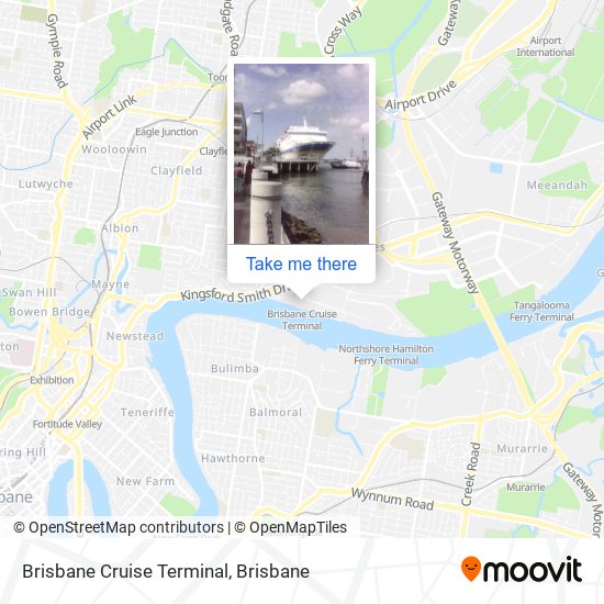 cruise terminal brisbane map