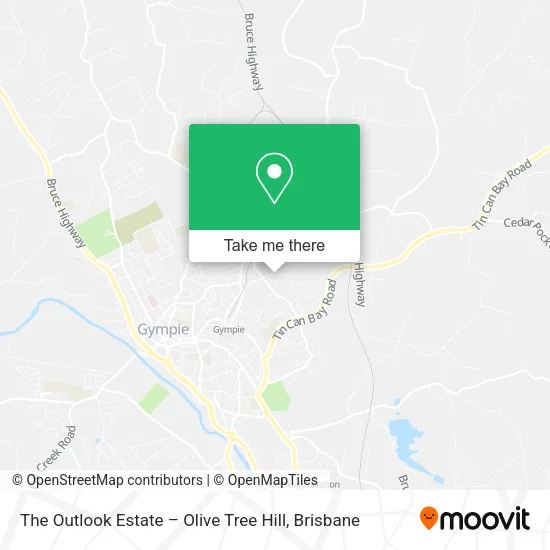 The Outlook Estate – Olive Tree Hill map
