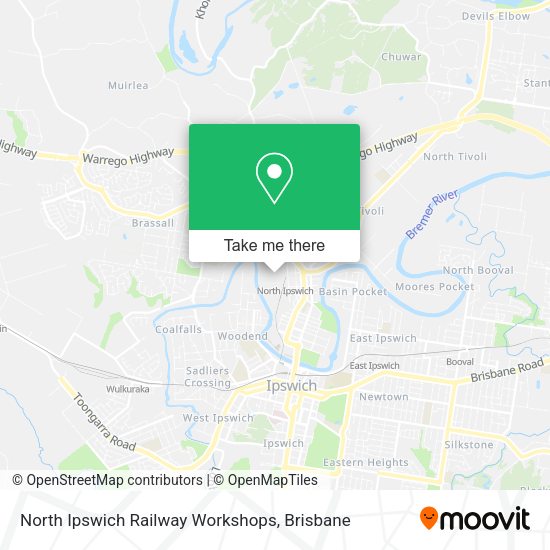 North Ipswich Railway Workshops map