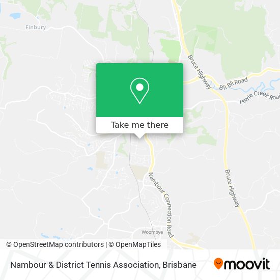 Mapa Nambour & District Tennis Association