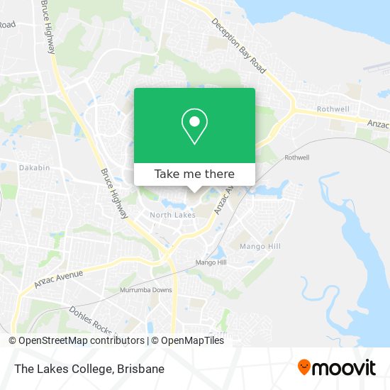 The Lakes College map